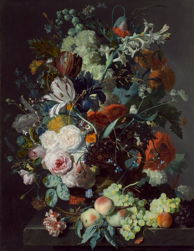 Çiçekler ve Meyveli Natürmort, c.1715 by Jan van Huysum