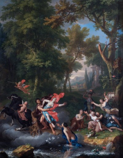 The Rape of Proserpina (meşe panel üzerine yağlı boya) by Jan van Huysum