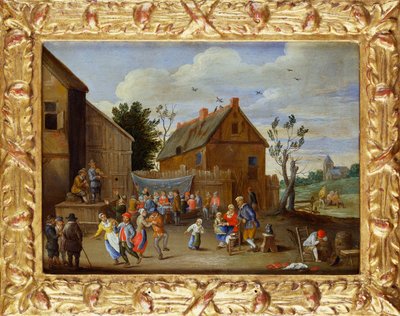 Hanın Avlusunda Düğün Ziyafeti by Jan van Kessel