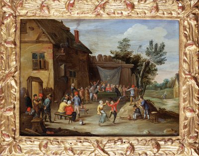Bir Köy Hanının Avlusunda Düğün Ziyafeti by Jan van Kessel