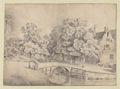 Keizersgracht'tan Görülen Amsterdam'daki Leidsegracht'ın Görünümü by Jan van Kessel