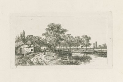 Demirli tekne ile manzara Utrecht bölgeleri (dizi başlığı) by Jan van Lokhorst