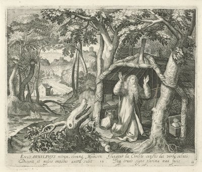 Hermit rolünde Metzli H. Arnulphus Azizler ve Münzeviler (dizi adı) by Jan van Londerseel