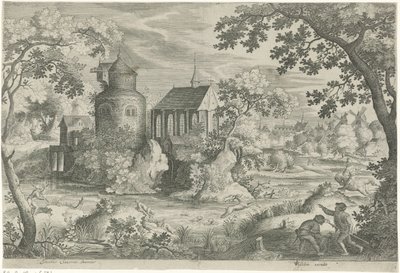 Şapelde geyik avı by Jan van Londerseel