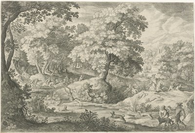 Bir bataklıkta geyik avı by Jan van Londerseel