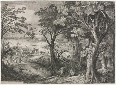 Bir Hırsız Çetesi Tarafından Saldırıya Uğrayan Gezginlerle Manzara by Jan van Londerseel