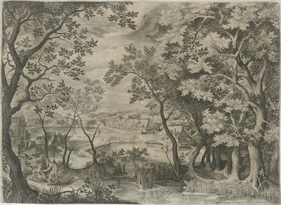 Yahuda ve Tamar ile manzara by Jan van Londerseel