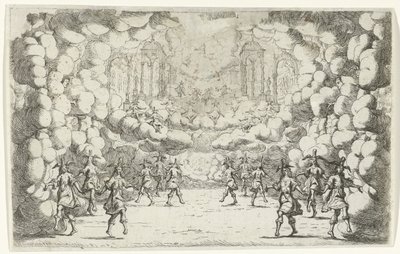 Zamanın bulut sarayı Sahne seti tasarımı (seri başlığı) by Jan van Ossenbeeck