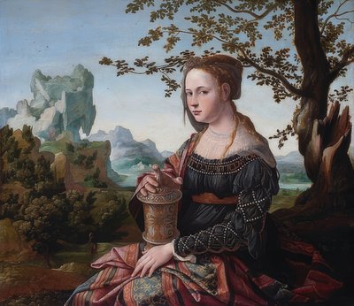 Mary Magdalene. 1530 civarında by Jan van Scorel