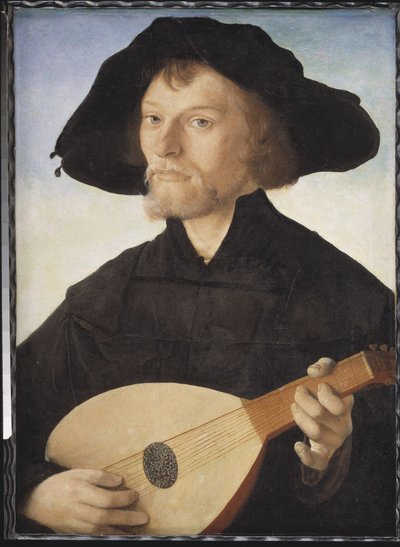 Bir Ud Oyuncusunun Portresi by Jan van Scorel