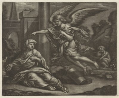 Çölde Hacer ve İsmail by Jan van Somer