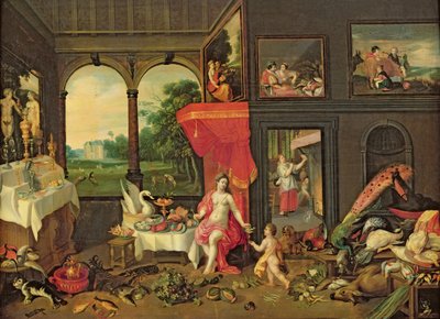 Allegory of Taste  by Jan van and Balen, Hendrik van Kessel