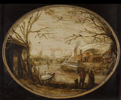 Kış Manzarası by Jan van de Velde (II) (attributed to)
