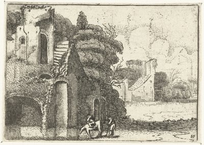 Harabelerde at içmek Küçük manzaralar (dizi başlığı) by Jan van de Velde (II)