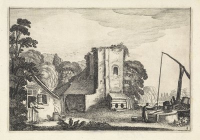 Geceleri bir handa rakamlar Manzaralar (dizi başlığı) Amenissimae aliquot requculae (dizi başlığı) by Jan van de Velde (II)