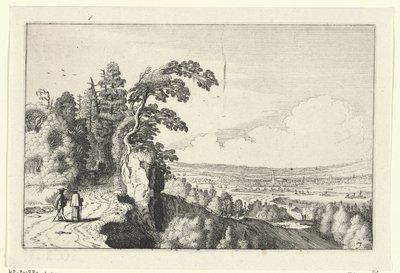 Bir vadinin görünümü Manzaralar (dizi başlığı) Amenissimae aliquot requculae (dizi başlığı) by Jan van de Velde (II)