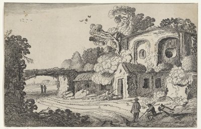 Landschap, oude burcht ile tanıştı Landschappen