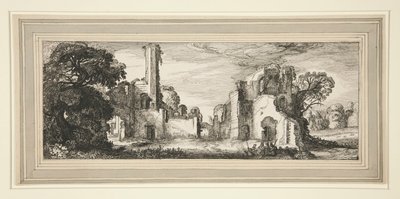 Harabelerde Kale Manzarası by Jan van de Velde II