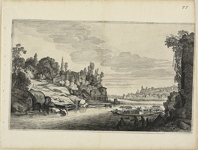 Nehir Manzarası by Jan van de Velde II