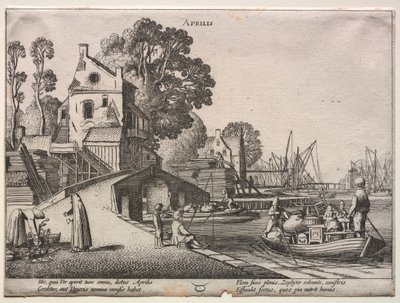 On İki Ay: Nisan by Jan van de Velde II