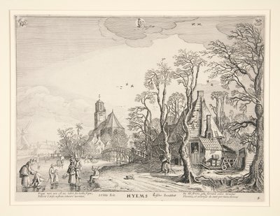 Dört mevsimlik bir diziden kış by Jan van de Velde II
