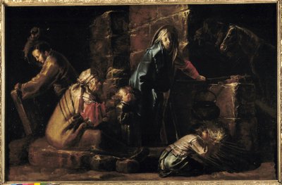 Bohemyalılar kampı (tuval üzerine yağlı boya) by Jan van de Venne