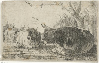 Dinlenen İnekler Hayvanlar (dizi başlığı) Zoographiam (dizi başlığı) by Jan van den Hecke