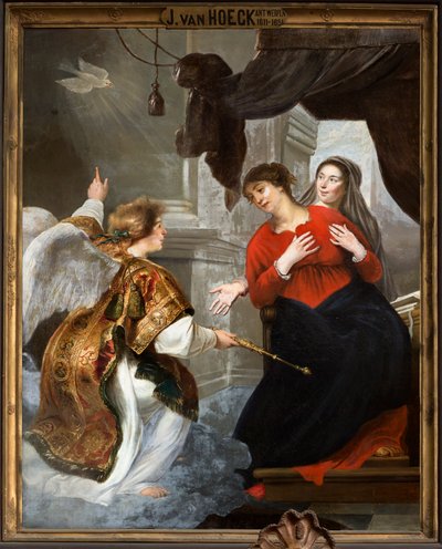 Parish kilisesi (Bizim Leydi Bölge Kilisesi). İç mekan. tablo. by Jan van den Hoecke