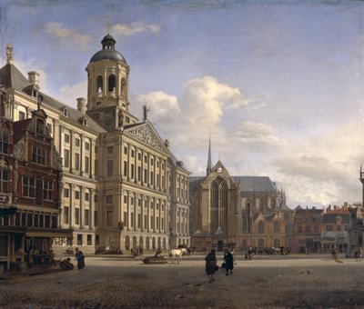 The New Town Hall, Amsterdam, 1668  by Jan van der Heyden
