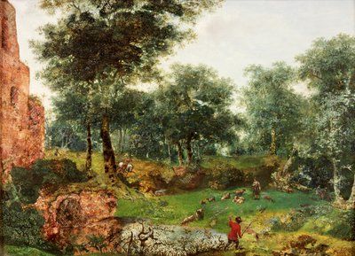 ವುಡೆಡ್ ಲ್ಯಾಂಡ್‌ಸ್ಕೇಪ್, c.1690-1700 ಟರ್ಕ್ by Jan van der Heyden