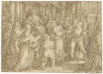Pilatus'tan önce İsa by Jan van der Straet