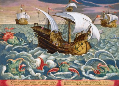 Deniz Canlılarını Avlamak, Jan Collaert (1566-1628) tarafından oyulmuş 