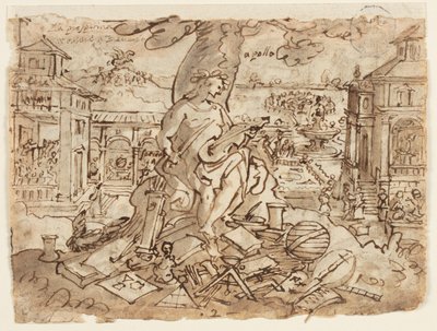 Apollon (Mektup) by Jan van der Straet, called Stradanus