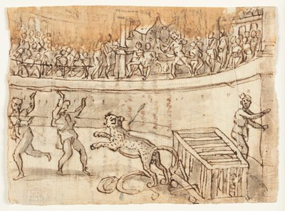 Recto: Bir Leoparı Öldüren İmparator Commodus; Verso: Luigi Alamanni
