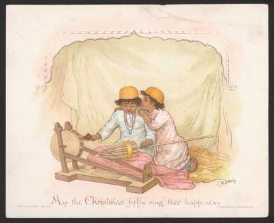 Noel kartı (chromolitho) by Jane M. Dealy