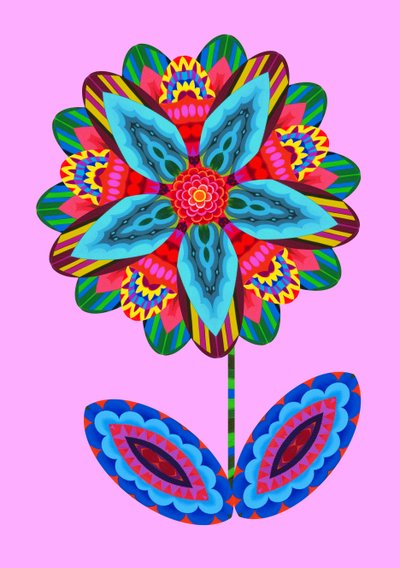 Pembe çiçek kesme, 2020 by Jane Tattersfield