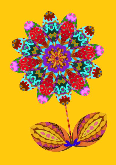 Sarı çiçek kesme, 2020 by Jane Tattersfield