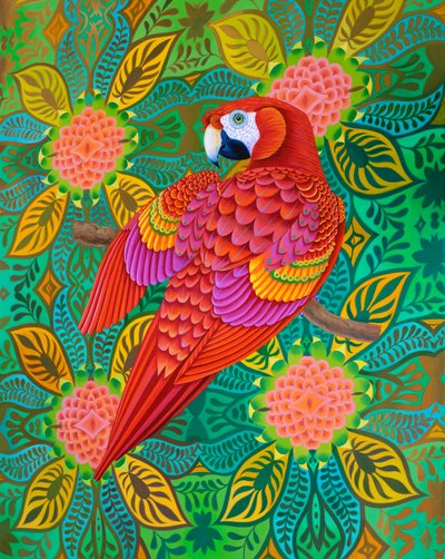 Kırmızı papağan, 2021 by Jane Tattersfield