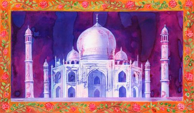 Tac Mahal, 1998, (mürekkep ve guaj) by Jane Tattersfield