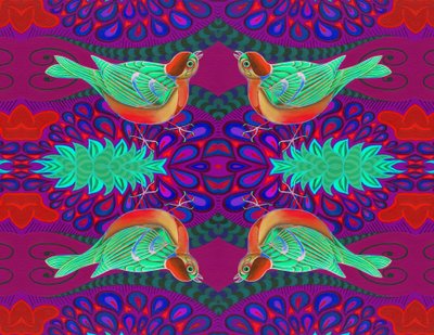 Ağaç serçe deseni, 2015, by Jane Tattersfield