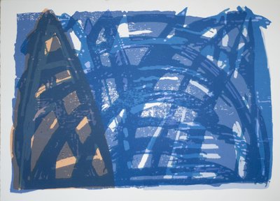 Head On (iv), 2014 (Testere gravür ve serigrafi) by Janet McKenzie