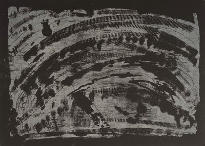 Poisoned Earth II, 2013 (Testere gravürü) by Janet McKenzie