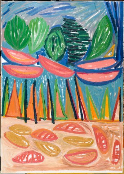 Sadece yenilmeziz (i), 2007 (tuval üzerine yağlı boya) by Janet McKenzie