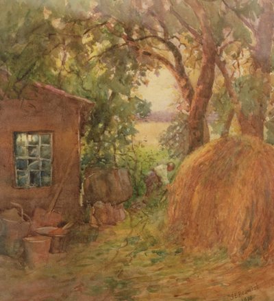 Bir rıhtım köşesi, 1910 (wc) by Janie E. Beamish