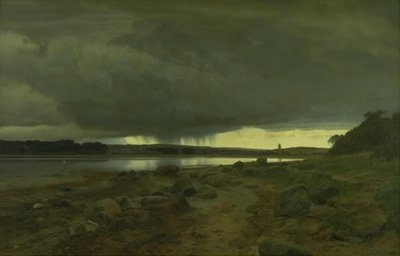 Yağmurlu Bir Manzara. Kalo Vig, Jutland by Janus La Cour