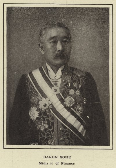 Maliye Bakanı Baron Sone by Japanese Photographer