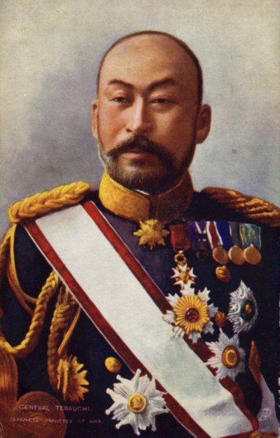 Genel Terauchi (kromolitho) by Japanese Photographer