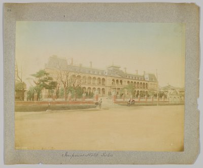 Imperial Hotel, Tokyo, Japonya (el ile renklendirilmiş s/b fotoğraf) by Japanese Photographer