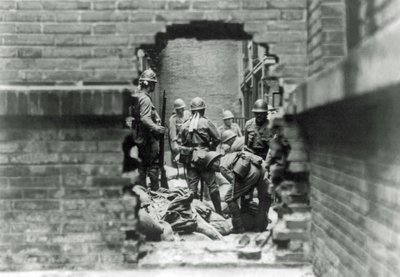 Japon askerleri Şanghay, Çin, 1937