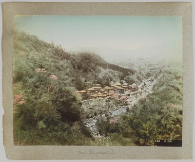 Kiga, Miyanoshita yakınlarında, Kanagawa Eyaleti, Japonya (el ile boyanmış s/b fotoğraf) by Japanese Photographer